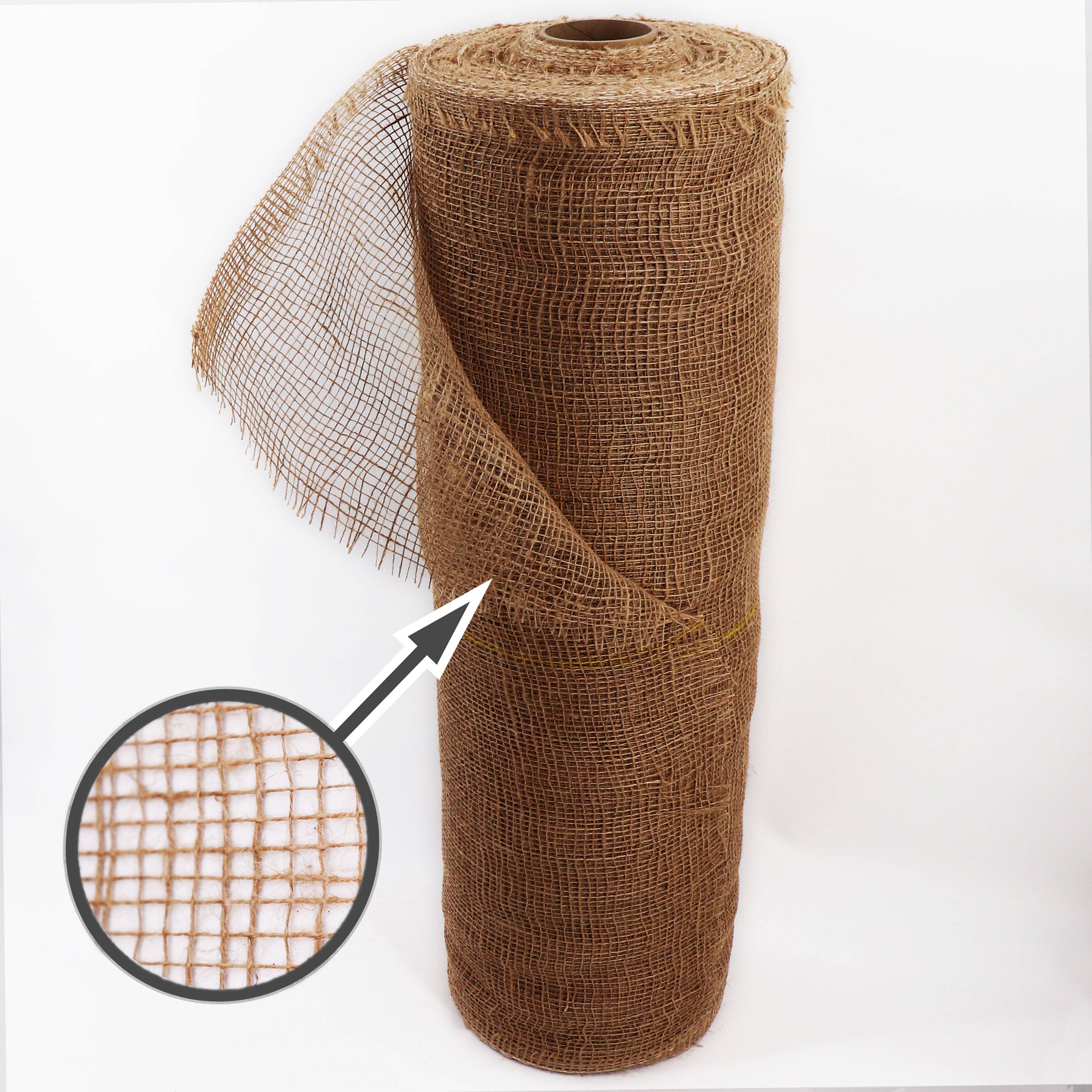 15m x 1m tissu de jute 105g/m² tapis de jute jute de jardin tissu de jute toile de jute ruban de jute - Image 2