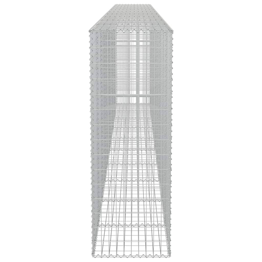 Mur à gabion avec couvercles Acier galvanisé Argenté 600 x 50 x 150 cm - PANGIVO - Image 6