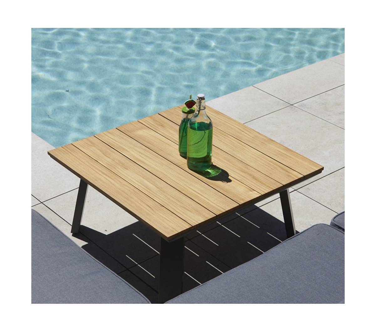 Salon de jardin en angle en aluminium  6 places  PATTAYA - Imagen 6