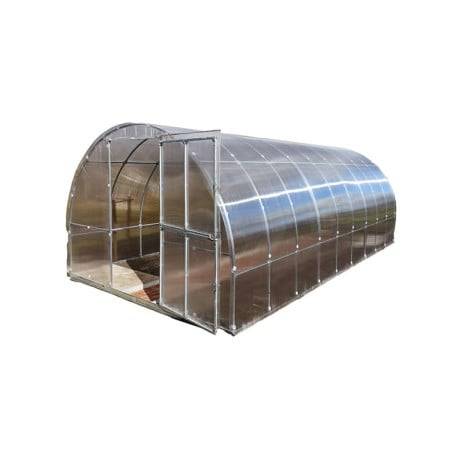 Serre tunnel polycarbonate larg 3 m Jura Tube, Long 12 m, Épaisseur 6 mm - Image 1