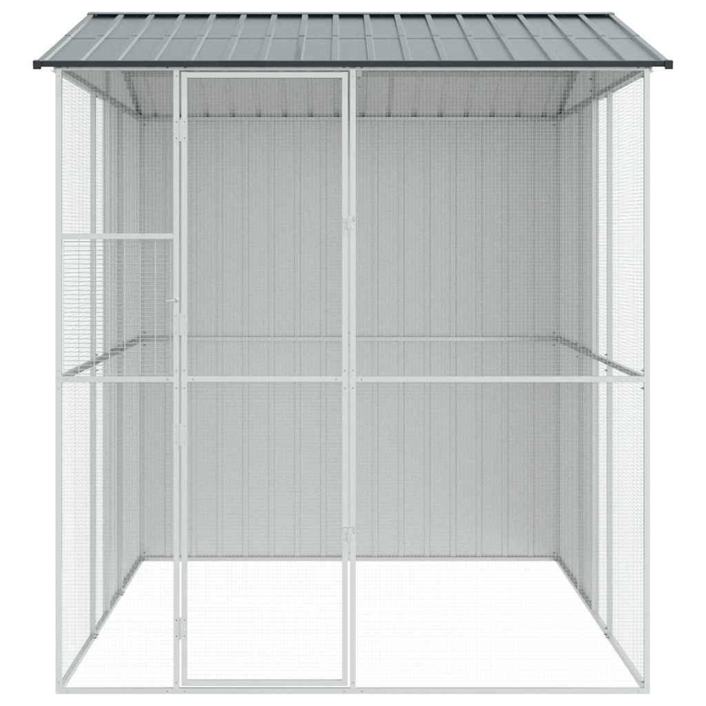 Volière Spacieuse Acier Galvanisé 215x310cm Anthracite - ComfortXL Outdoor Living - Image 6