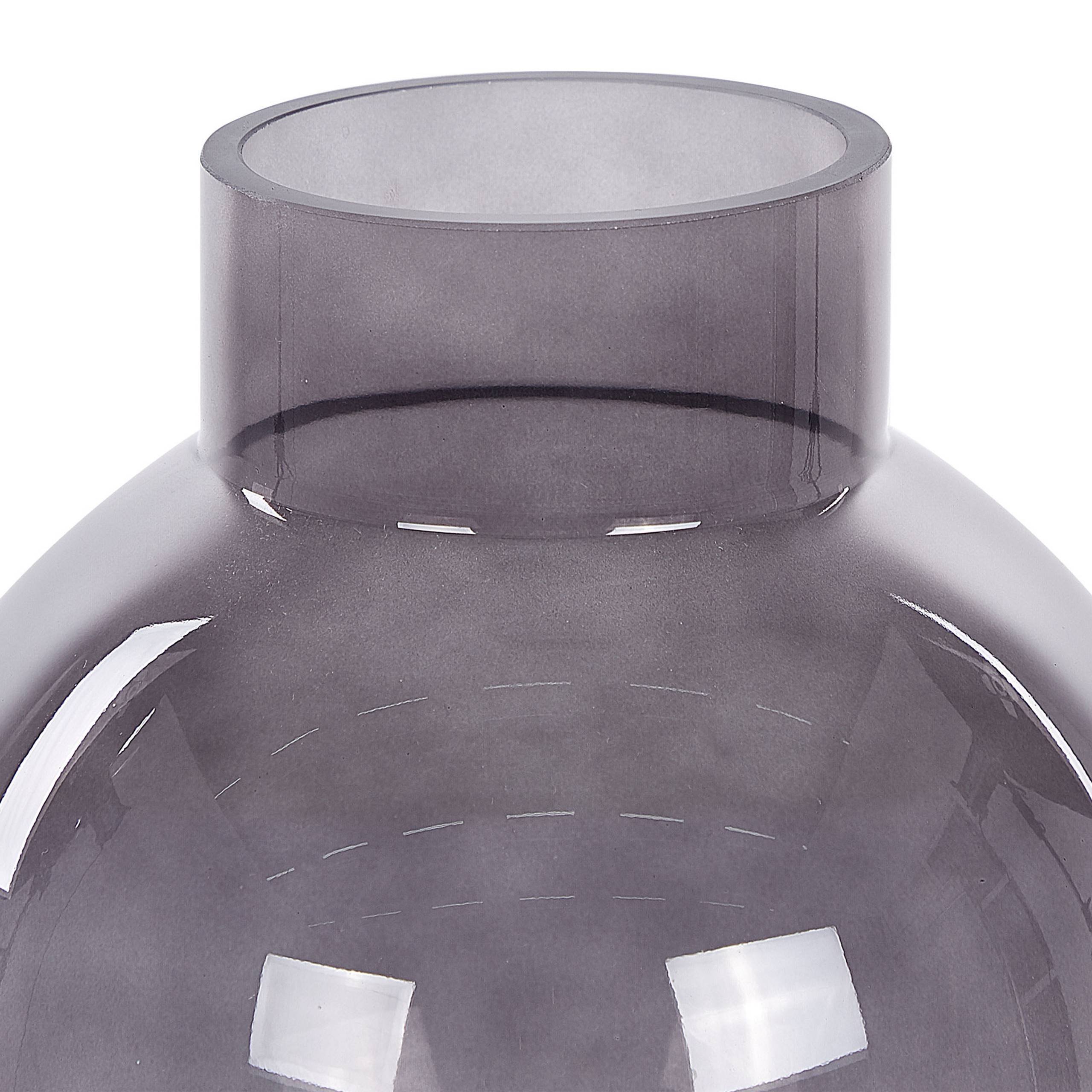 Beliani - Vase à fleurs Verre Gris POLYDROSOS - 17x17x22- Beliani - Image 4