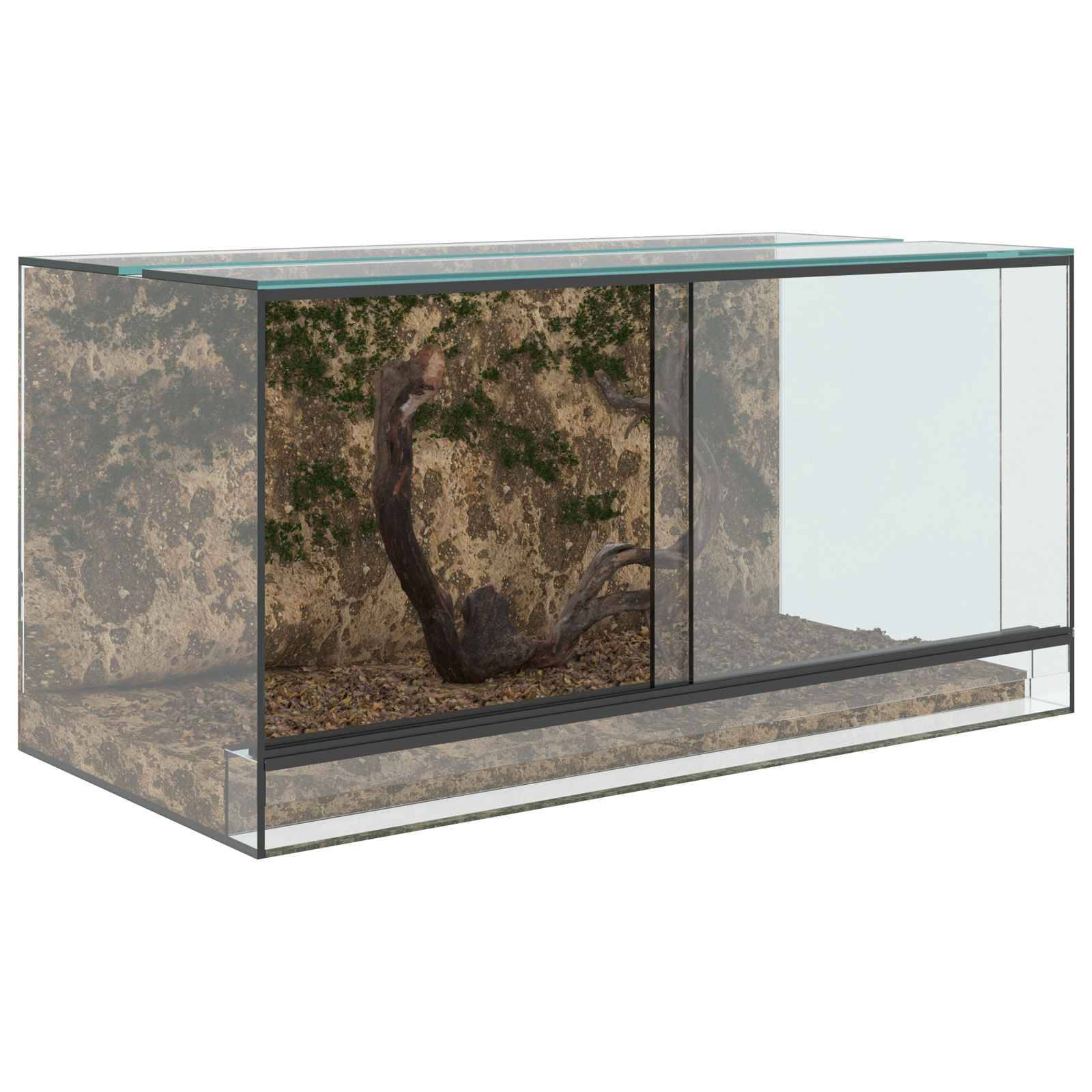 Vidaxl - Terrarium avec stockage Transparent 80 x 40 x 40 cm Verre vidaXL 42020392 - Image 4
