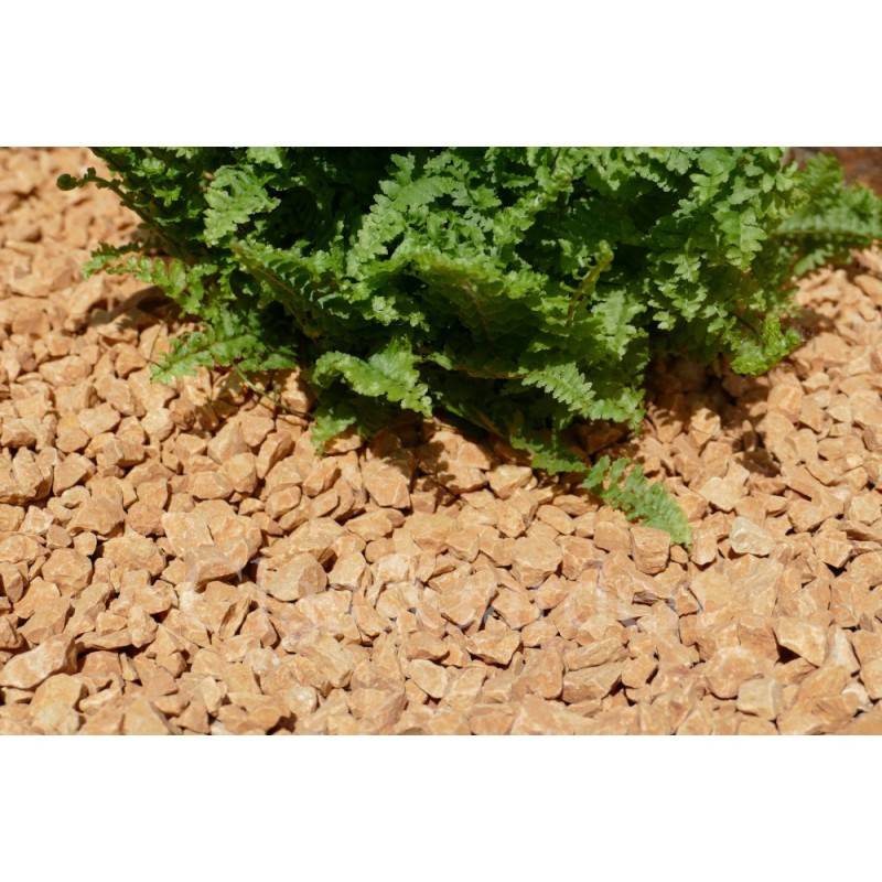 Gravier Jaune Saumon 10-15 Pack de 7 M² - 14 sacs - 240 kg - Image 4