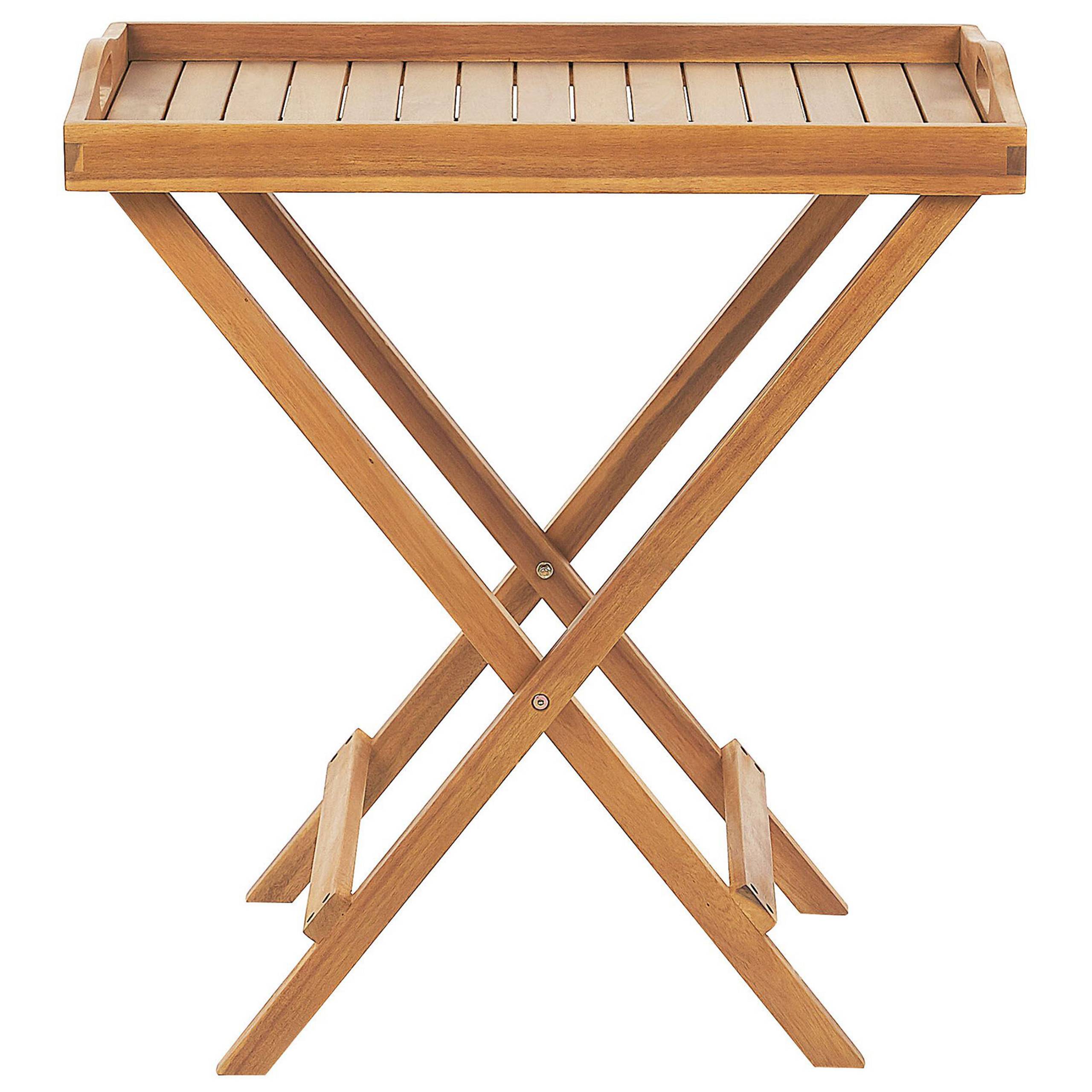 Beliani - Set de bistrot, 2 Personnes Acacia Marron clair JAVA - Beliani - Imagen 10