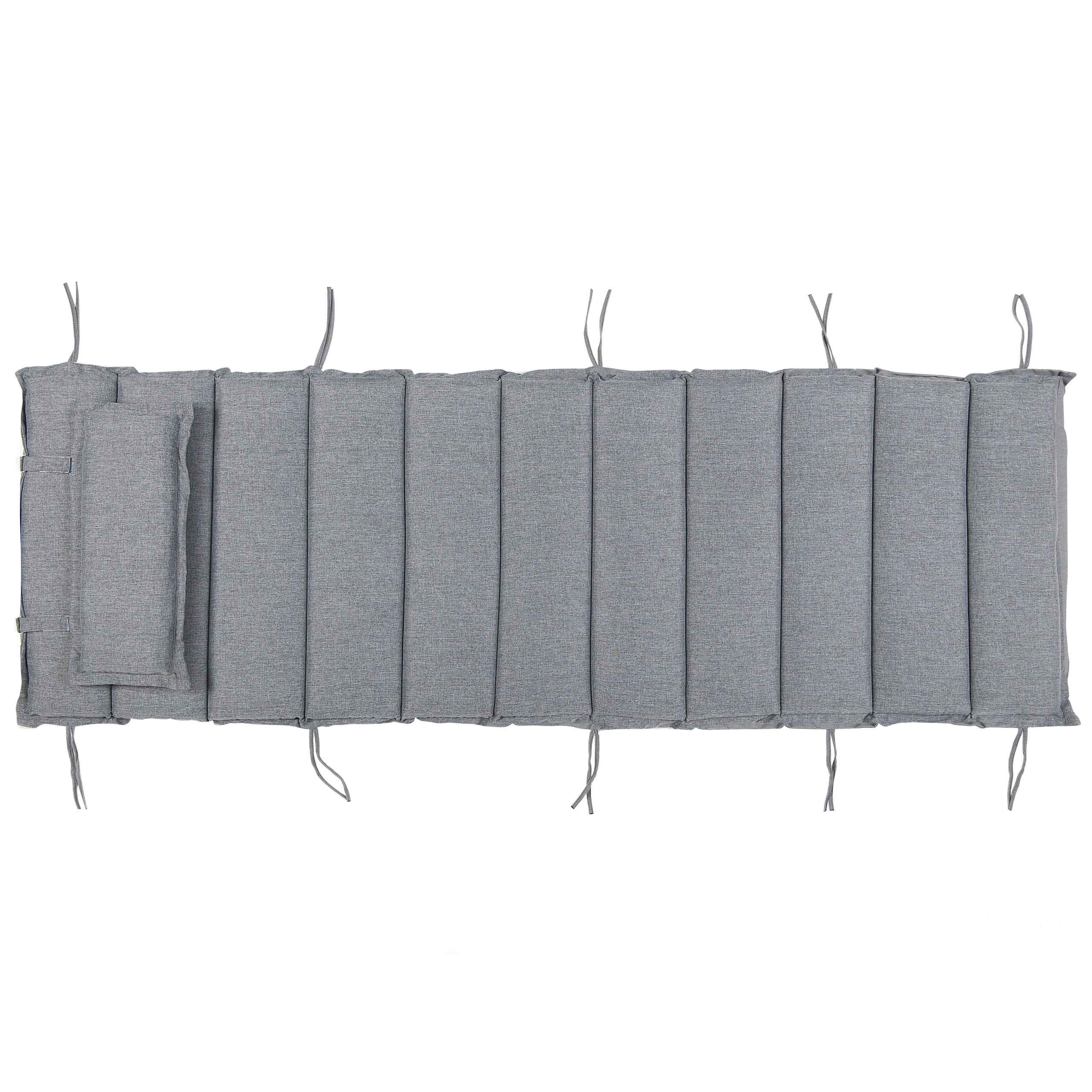 Beliani - Coussin pour chaise longue Brescia 60 x 180 cm en Tissu Imperméabe Gris Beliani - Imagen 5