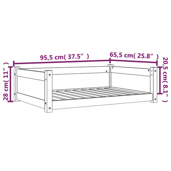 Panier pour chien en bois de pin massif finition cirée 95.5 cm – ComfortXL Pet Living - Image 10