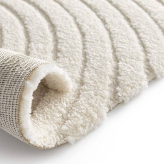 Decoweb - Tapis de salon en relief - Circle - Courbe crème - 120 x 170 cm - Decoweb - Image 6