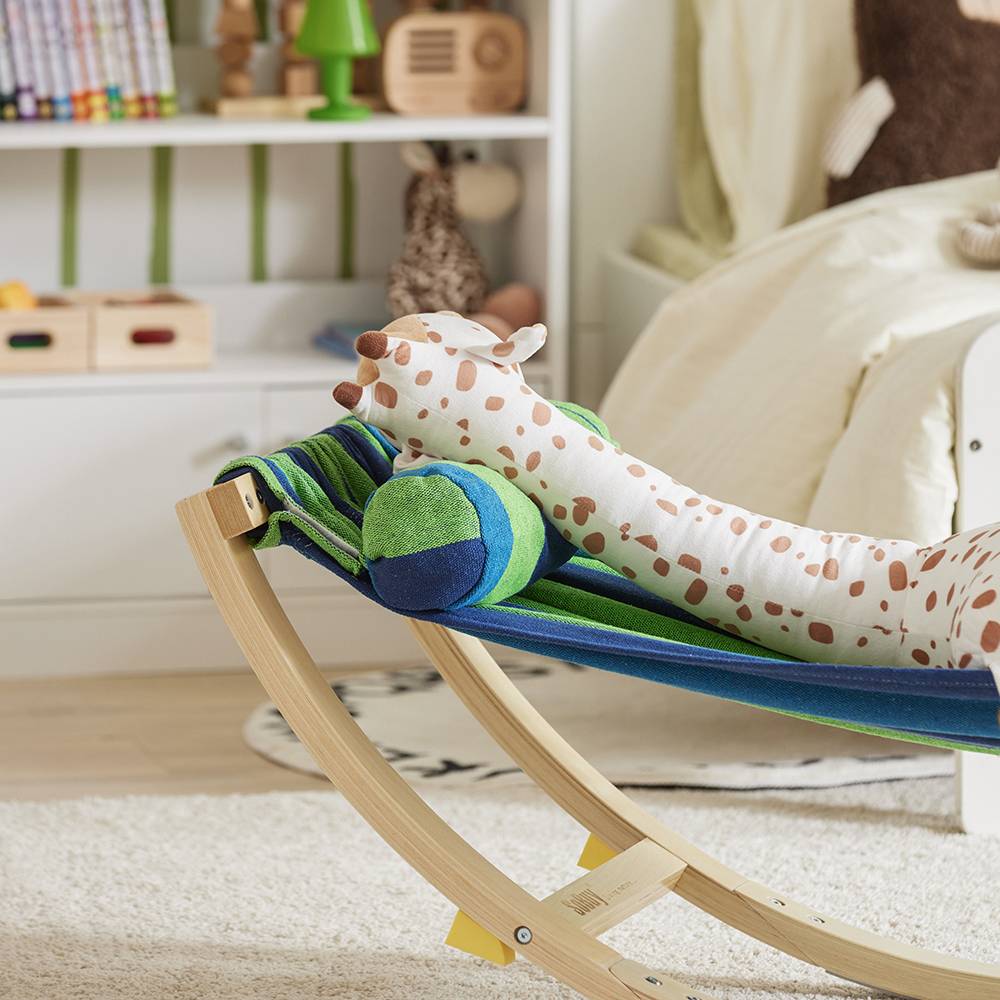 Hamac Enfant Chaise Longue L.127 x l.62 x H.47 cm SoBuy - Imagen 4