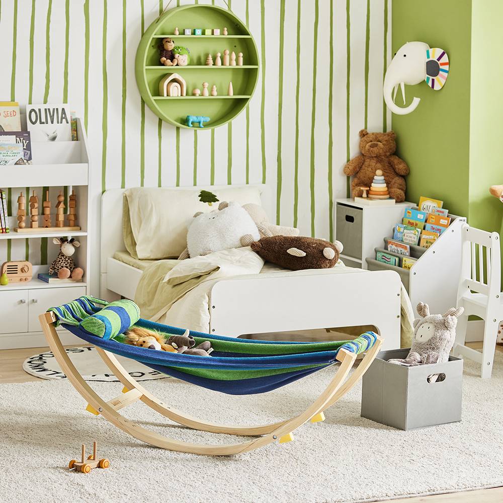 Hamac Enfant Chaise Longue L.127 x l.62 x H.47 cm SoBuy - Imagen 10