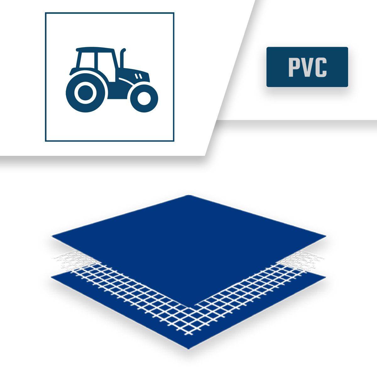 Bâche Agricole 2x3 m XP640AG Bleue - Garantie 10 ans - Bâche de protection étanche pour Matériel agricole - Made in France TECPLAST - Imagen 4