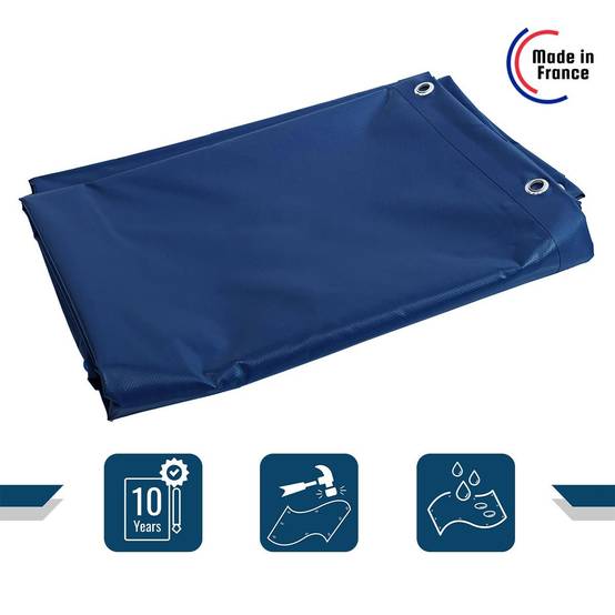 Bâche Agricole 2x3 m XP640AG Bleue - Garantie 10 ans - Bâche de protection étanche pour Matériel agricole - Made in France TECPLAST - Imagen 2