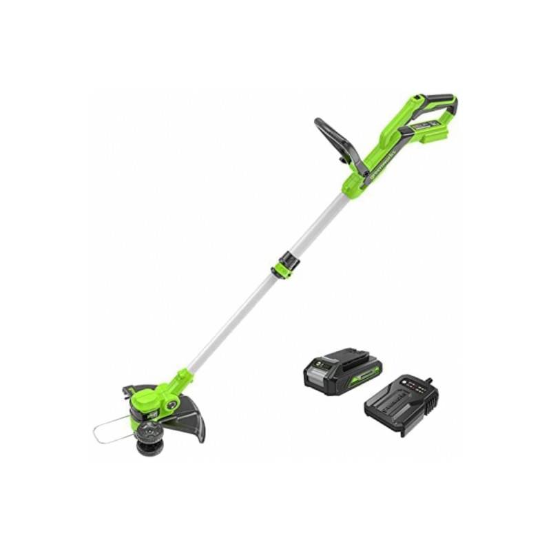 Greenworks - Coupe-bordures sans fil 30cm 24V GREENWORKS - Batterie 2,0Ah - Chargeur - G24LT30K2