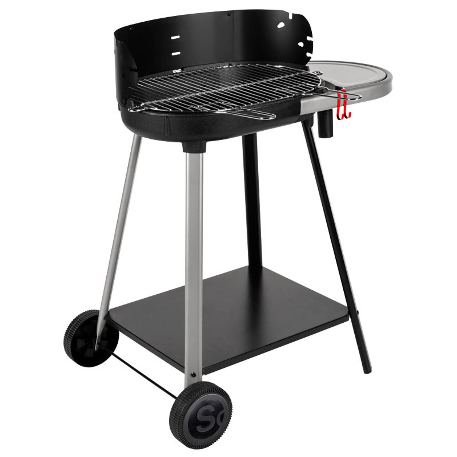 Somagic - Barbecue à charbon de bois avec tablette intégrée - SOMAGIC - Métal - Noir - Imagen 3