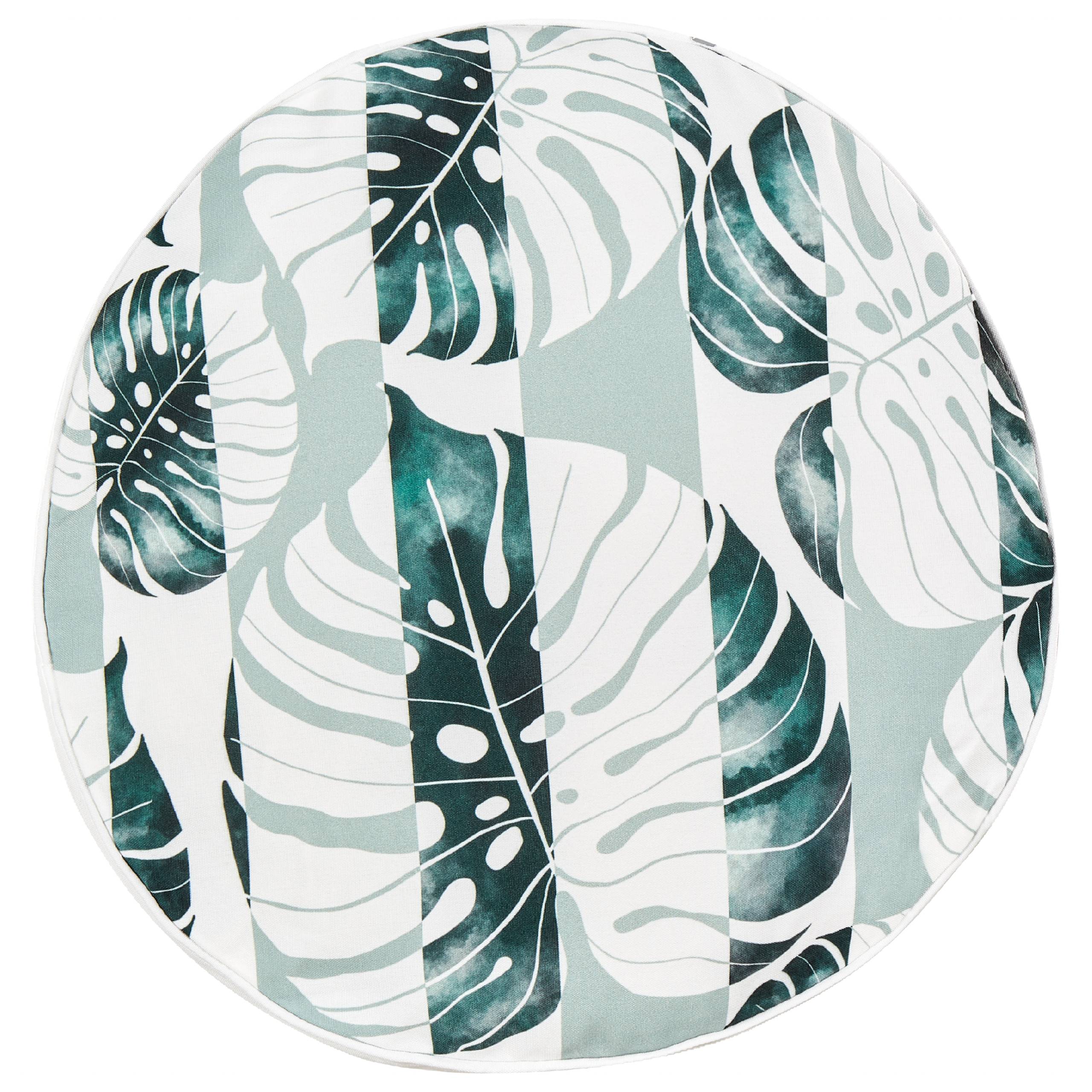 Beliani - Lot de 2 Coussins Décoratifs de Jardin Verts à Motif de Feuilles 40 x 40 cm Très Confortable pour l'Extérieur ou Intérieur Housses Amovibles - Imagen 4