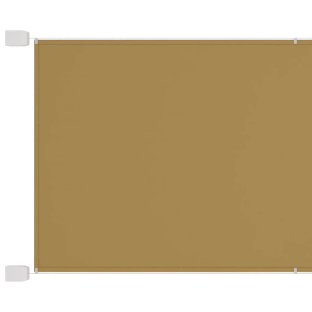 Helloshop26 - Auvent vertical 140 x 360 cm tissu oxford beige - Imagen 1
