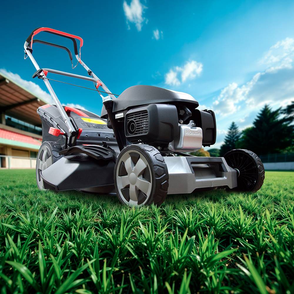 Elem Garden Technic - Tondeuse thermique tractée 145CC avec moteur Honda, mulching et éjection latérale - Image 5