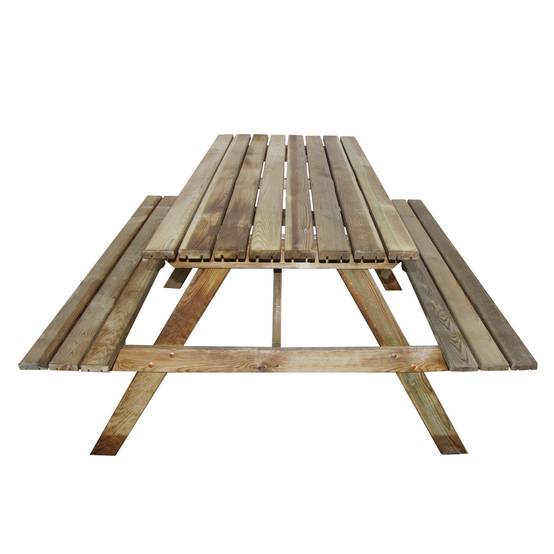 Table pique-nique en bois 4 places Marly - Cémonjardin - Imagen 2