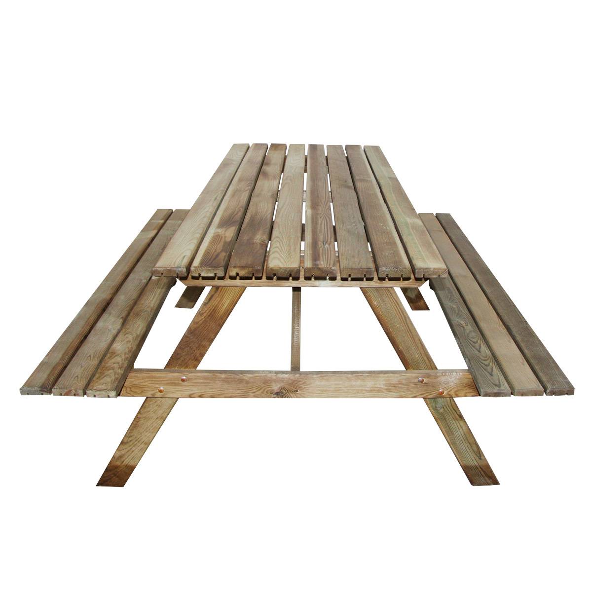 Table pique-nique en bois 4 places Marly - Cémonjardin - Imagen 2