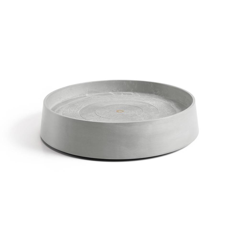 Ecopots - Support à roulettes Wheels Oslo 55 Blanc Gris - Ø 50 x H. 10,5 cm ECOPOTS - Imagen 1