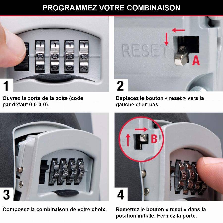 Masterlock - Boite à clés MASTERLOCK Fixation murale - 5401EURD - Image 5