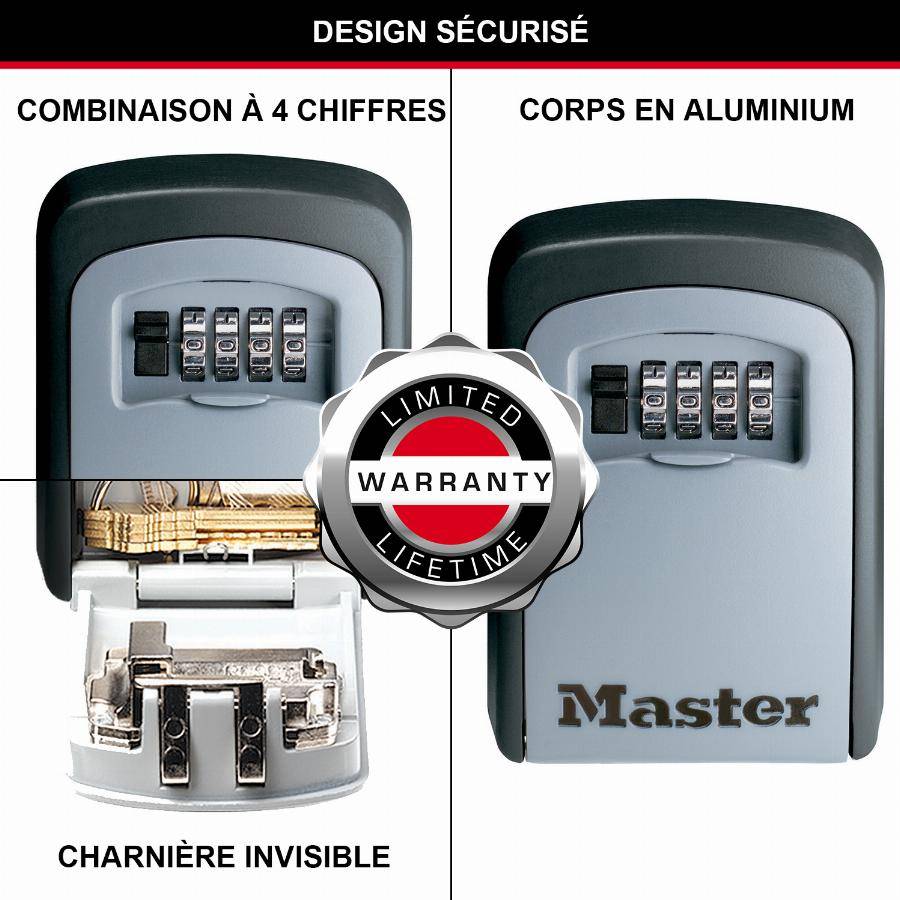 Masterlock - Boite à clés MASTERLOCK Fixation murale - 5401EURD - Image 8