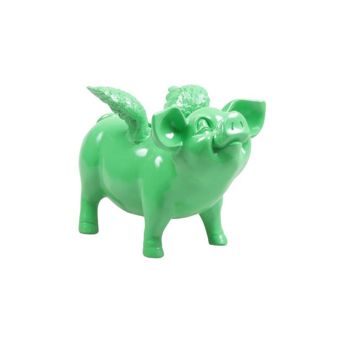 Stoobz - Tirelire cochon avec ailes en résine 14 x 25 x 15 cm Stoobz - Imagen 1