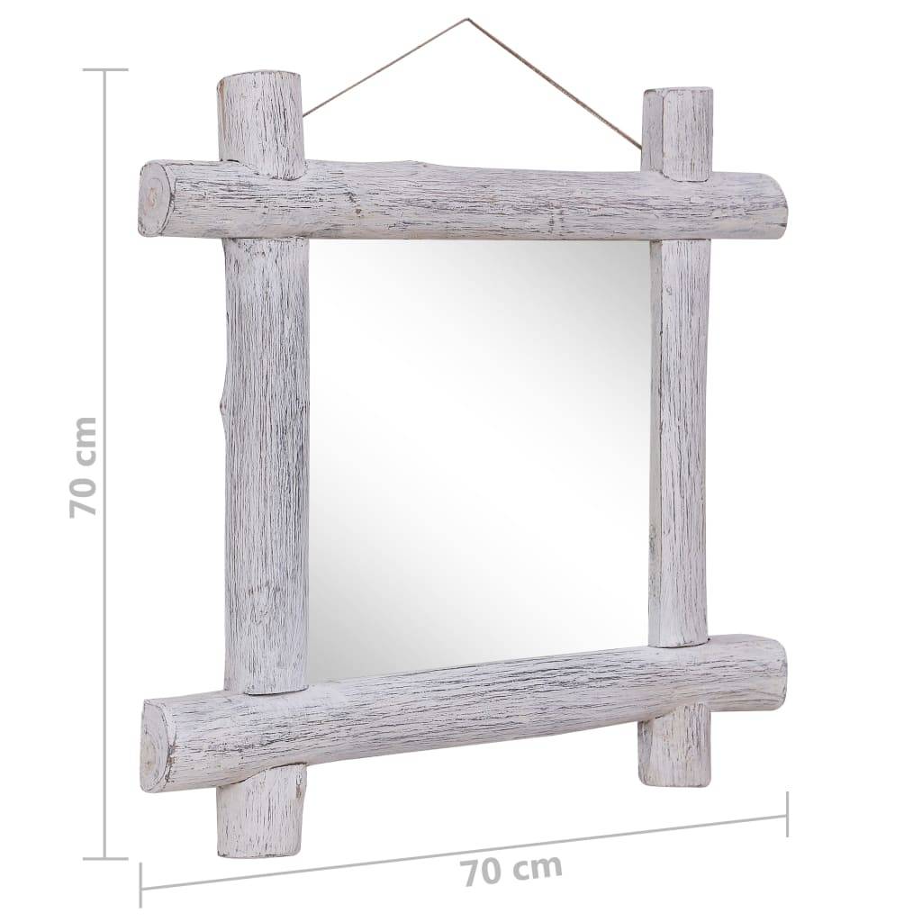 Prolenta Premium - Miroir Gunnhild Blanc 70 X 5 X 70 cm - P87209B - Image 6