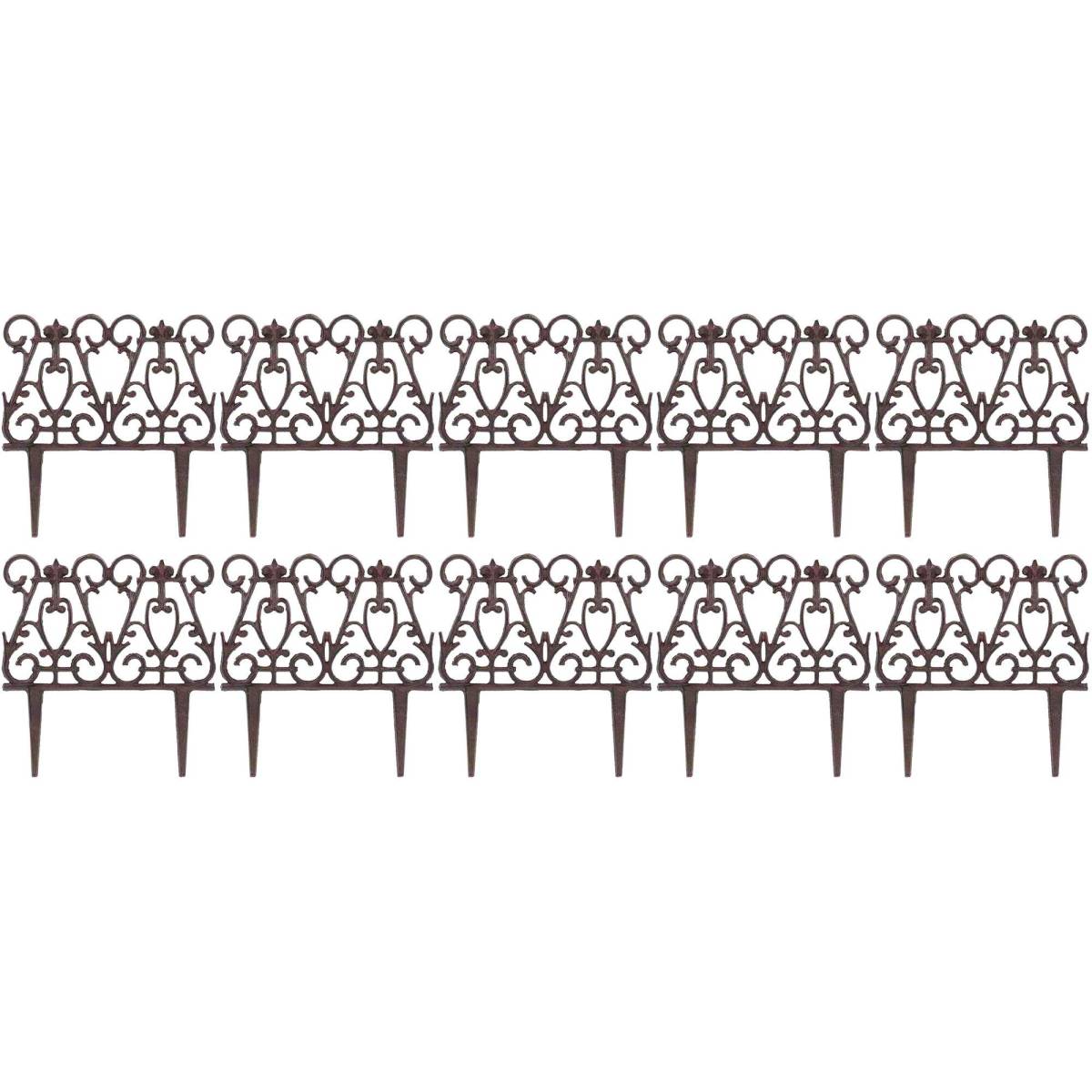 Esschert Design - Bordure de jardin en fonte victorienne Lot de 10 Esschert's Garden - Imagen 1