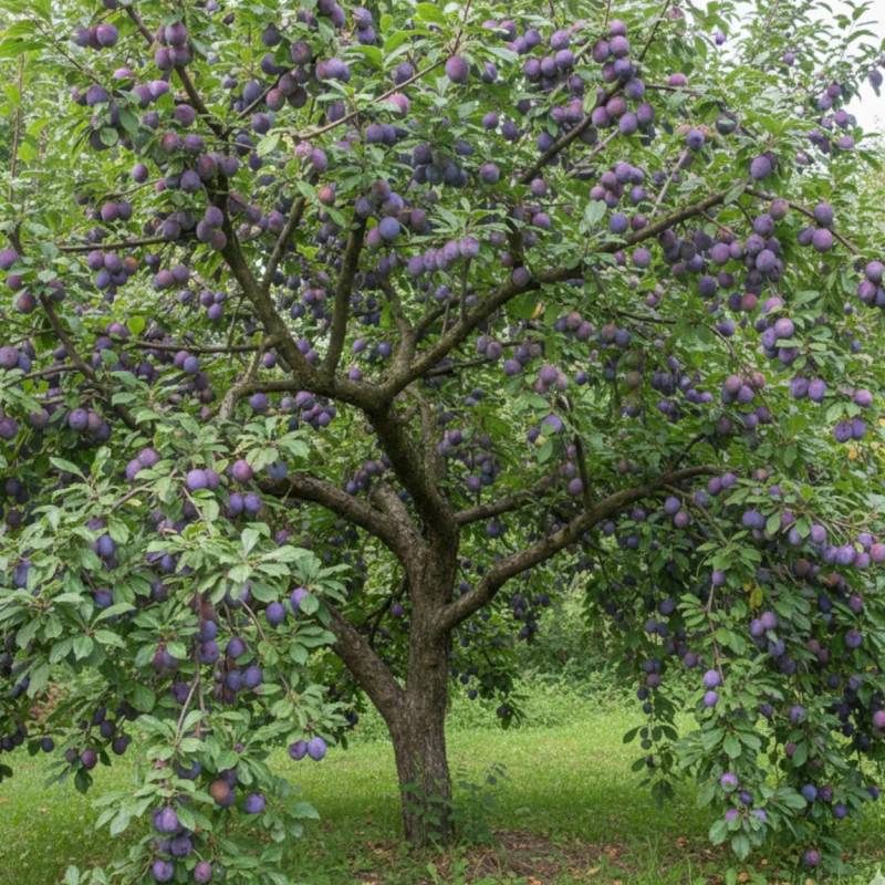 Prunier Reine Claude Violette - Bon rendement - Pot de 15L - 1/2 tige - 150/175 cm - De 3,00 m à 5,00 m - Imagen 4