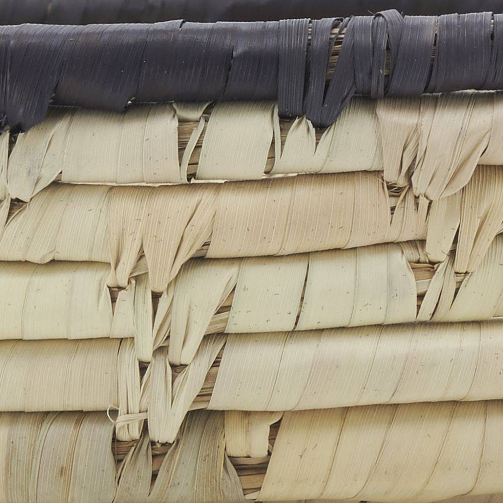Aubry Gaspard - Corbeilles basses en jonc naturel (Lot de 3) - Imagen 4