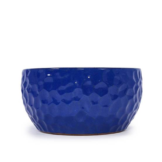Ensemble de 3 pots de fleurs en céramique, bleu cobalt, Ø 38,1/30,5/25,4 cm - PANGIVO - Image 10
