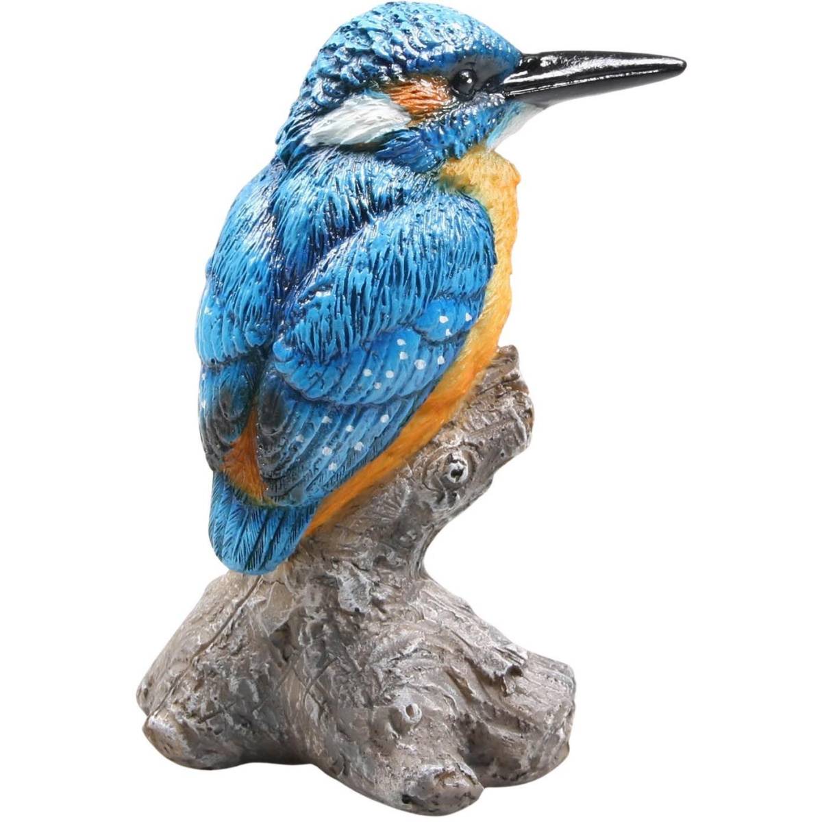Farmwood Animals - Oiseau martin pêcheur sur tronc en résine 9 x 9 x 15 cm Farmwood Animals - Imagen 1
