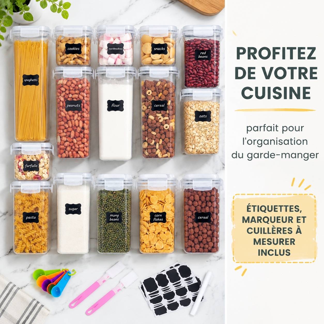 Lot de 25 Boîtes de Rangement Hermétiques Alimentaire - Image 6
