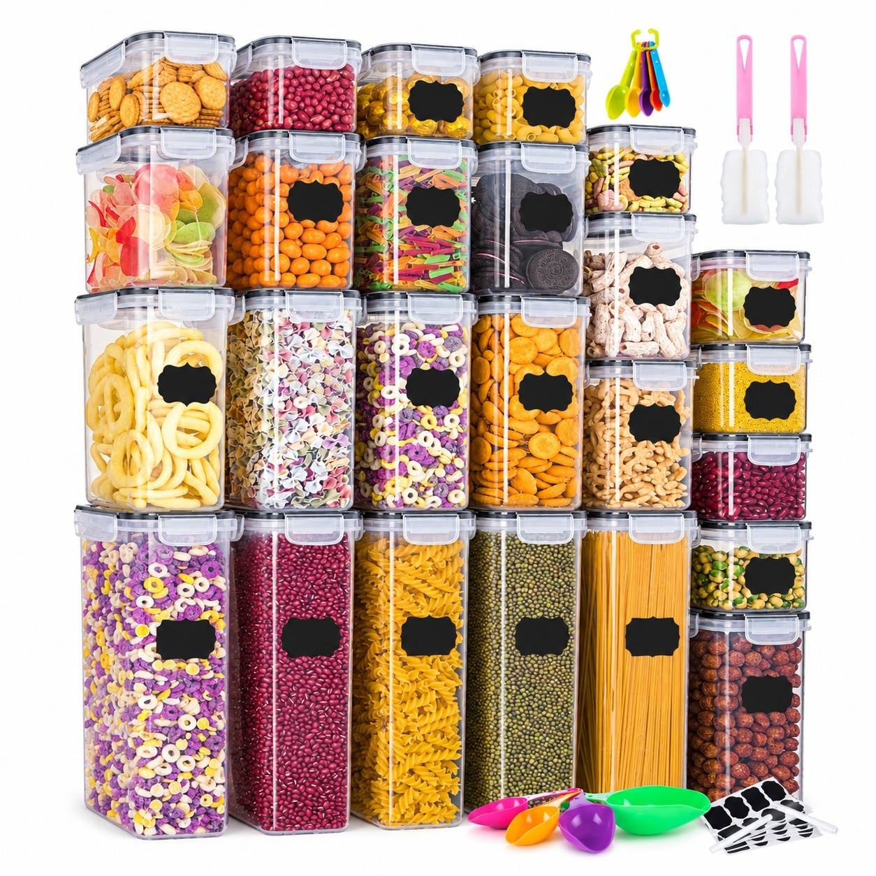 Lot de 25 Boîtes de Rangement Hermétiques Alimentaire - Image 1