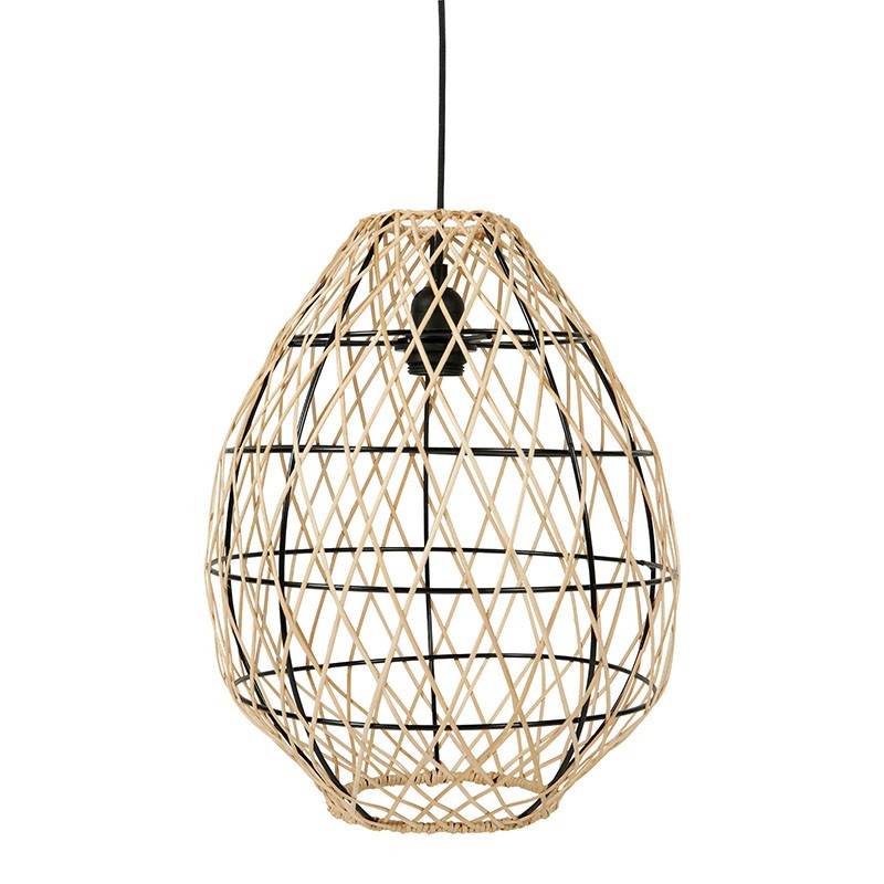 Ostaria - Suspension bambou Keji naturel et noir Ostaria - Image 1