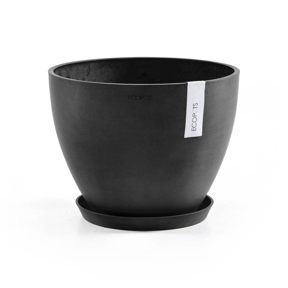Ecopots - Pot Rond Antwerp 30 Gris Foncé - Ø 30 x H. 25,5 cm - 11,4 L ECOPOTS - Imagen 5