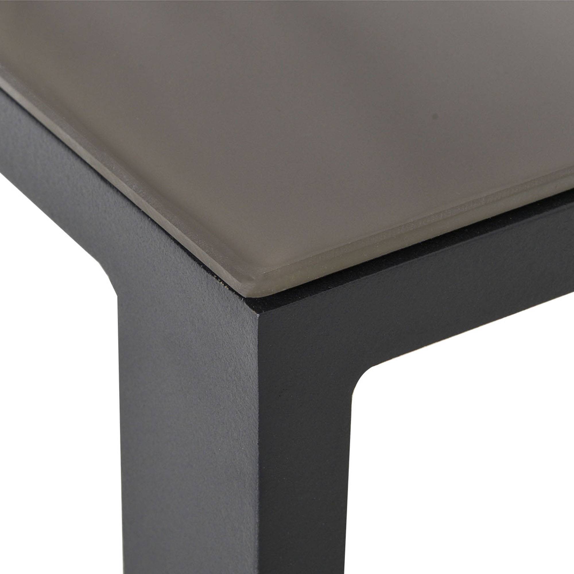 Outsunny - Ensemble salon de jardin d'angle design contemporain style yachting 5 places coussins table basse banquette 3 places réglable alu. gris - Outsunny - Imagen 5