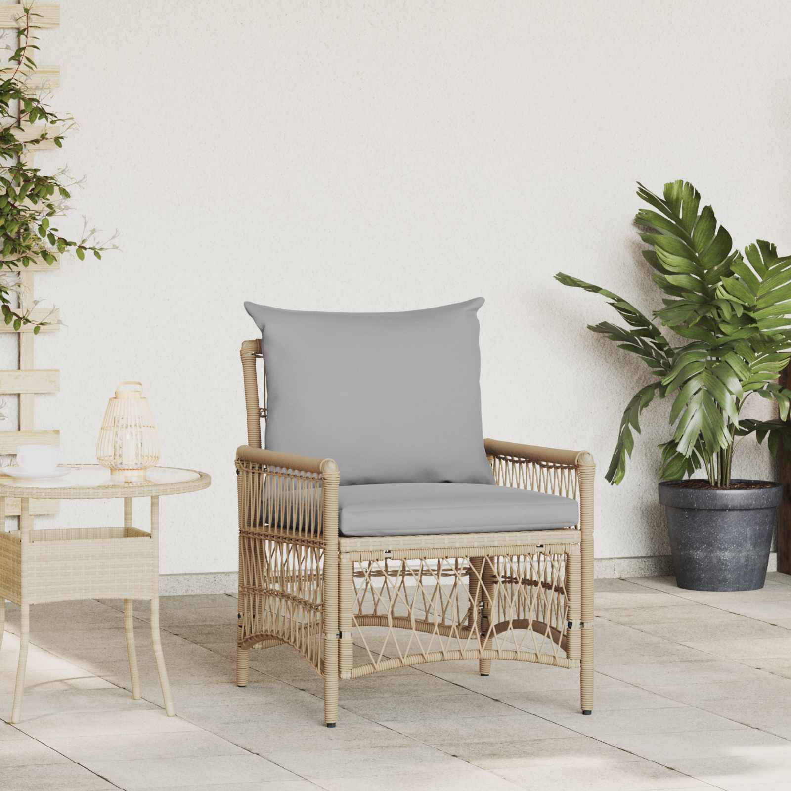Vidaxl - Chaise de jardin Beige polyrotin vidaXL 42006220