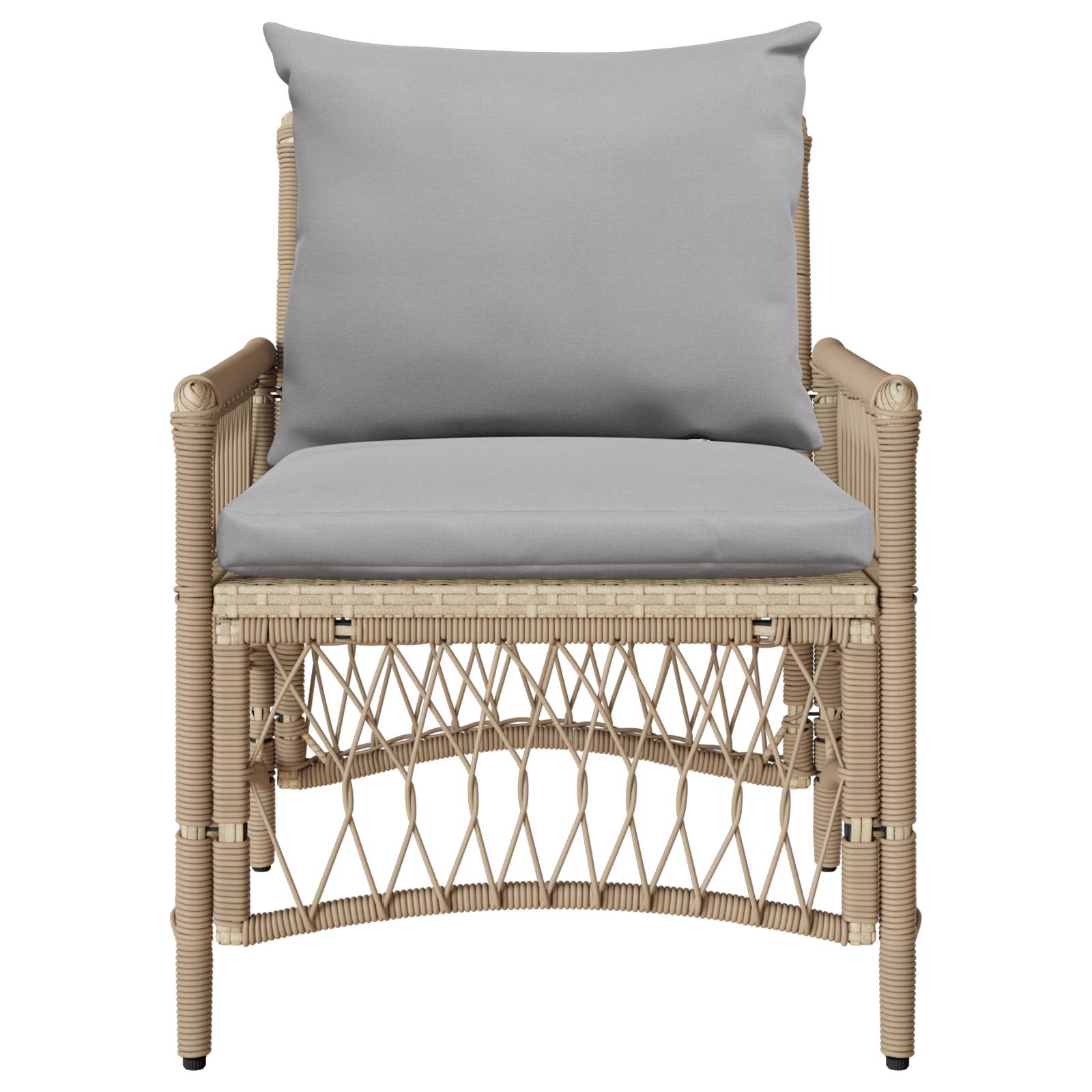 Vidaxl - Chaise de jardin Beige polyrotin vidaXL 42006220 - Image 6
