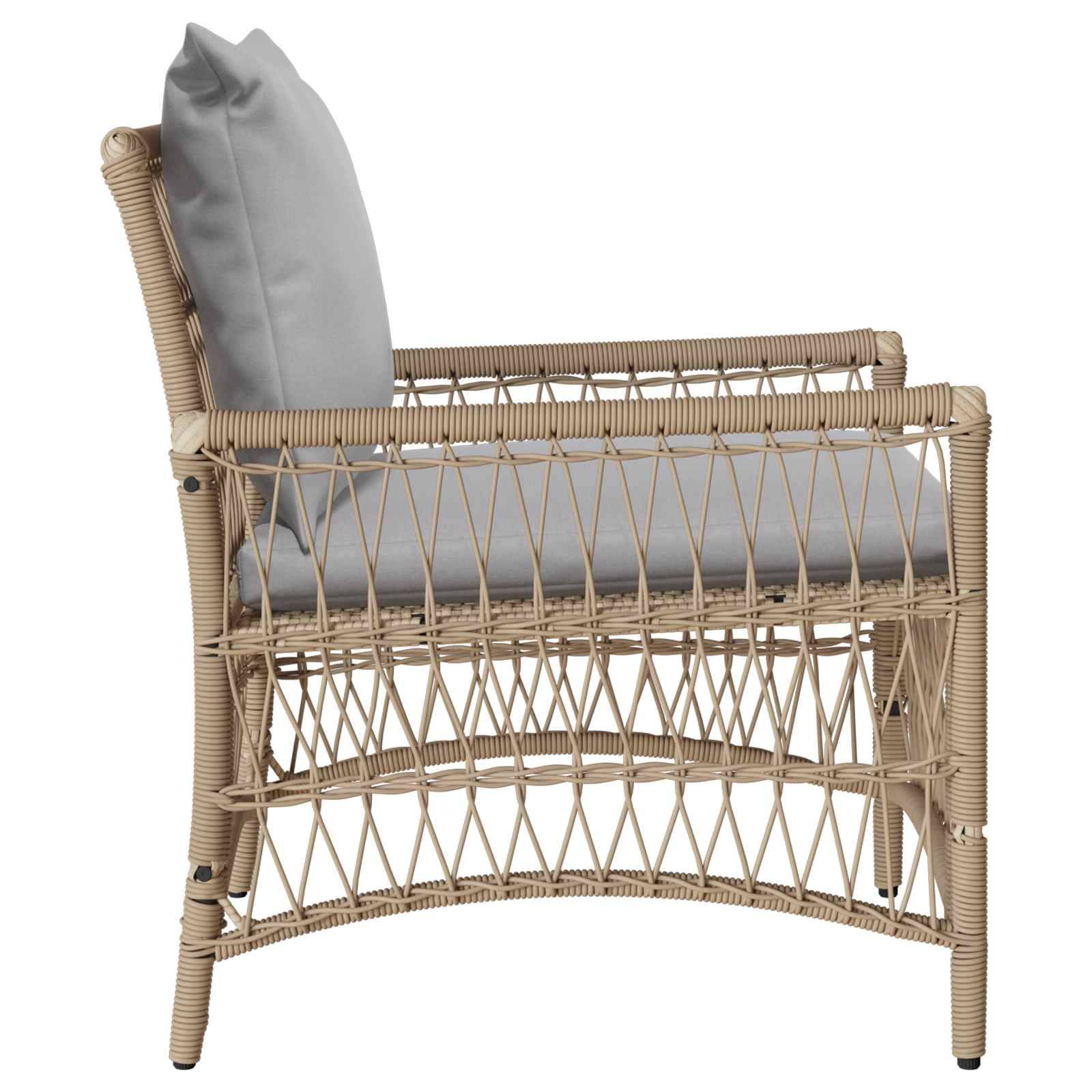 Vidaxl - Chaise de jardin Beige polyrotin vidaXL 42006220 - Image 7