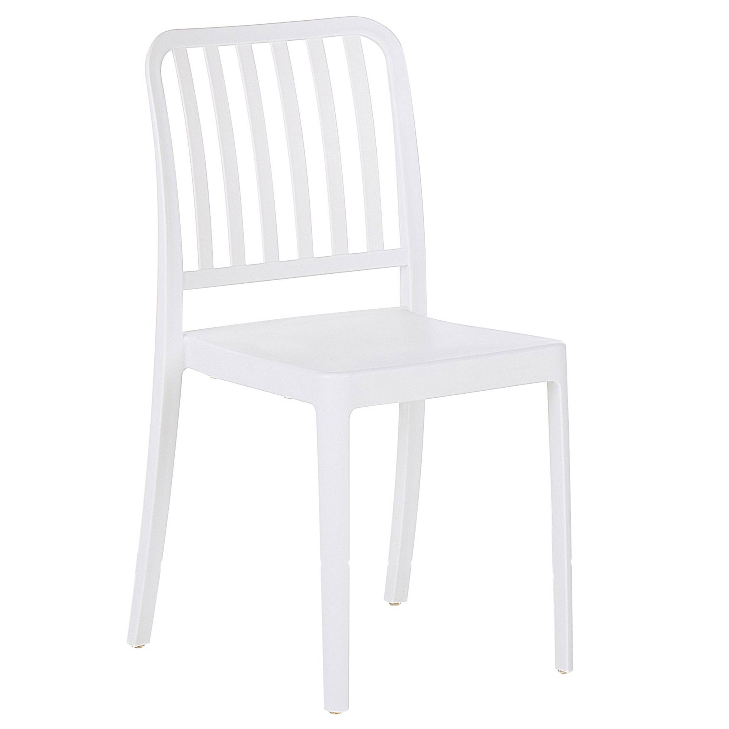 Beliani - Chaise de jardin Matière synthétique Blanc SERSALE - Beliani - Imagen 4
