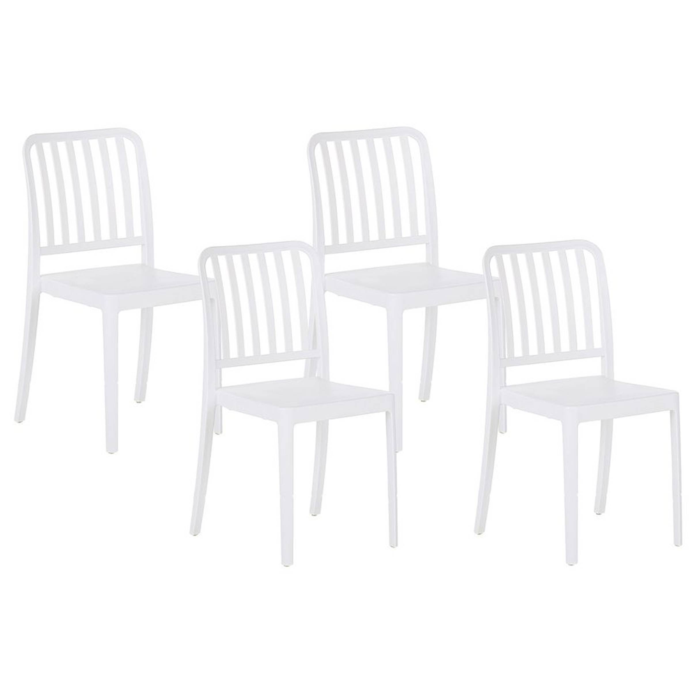 Beliani - Chaise de jardin Matière synthétique Blanc SERSALE - Beliani - Imagen 2