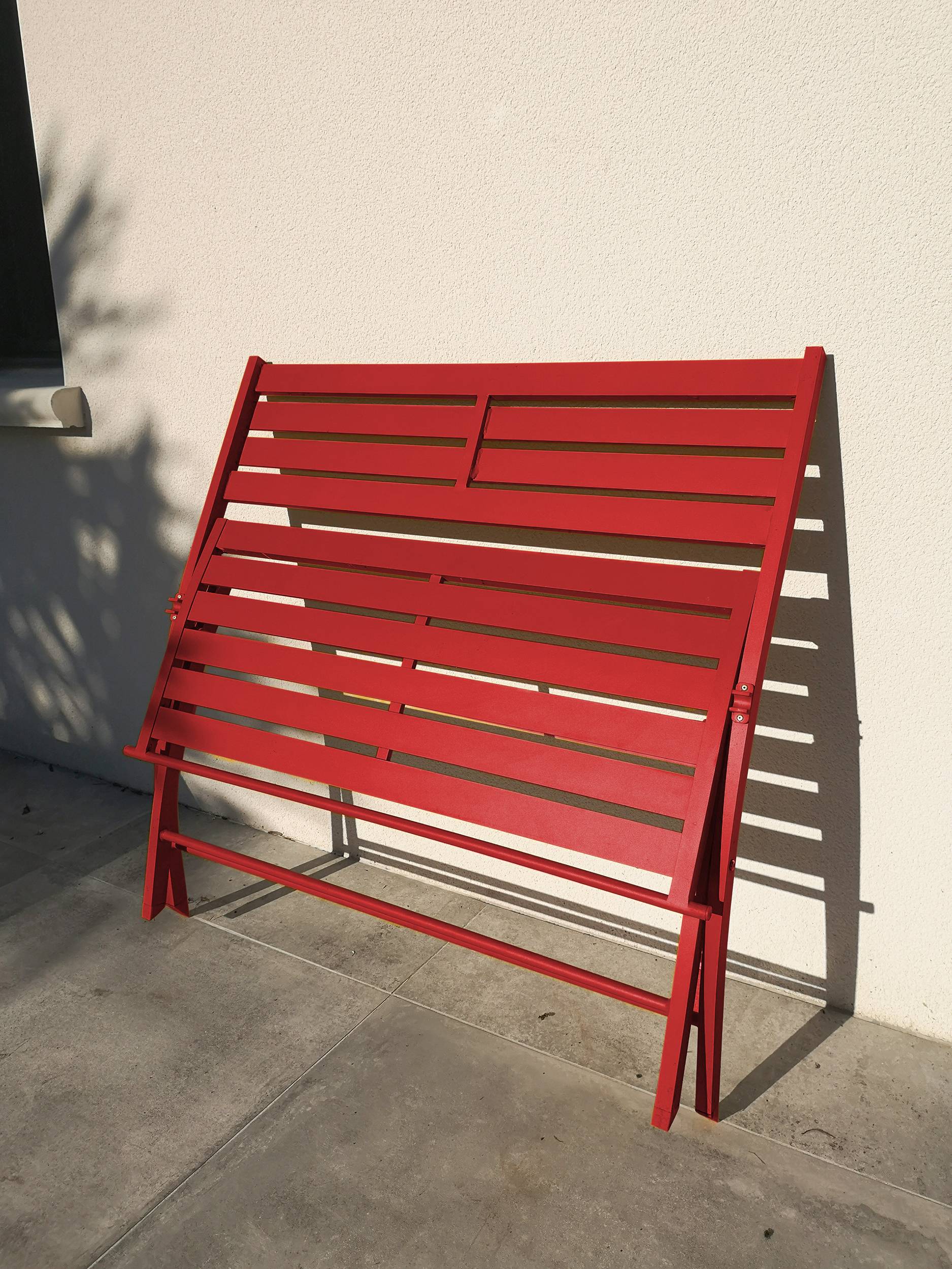 City Garden - Banc de jardin MARIUS en aluminium carmin - CITY GARDEN - Imagen 4
