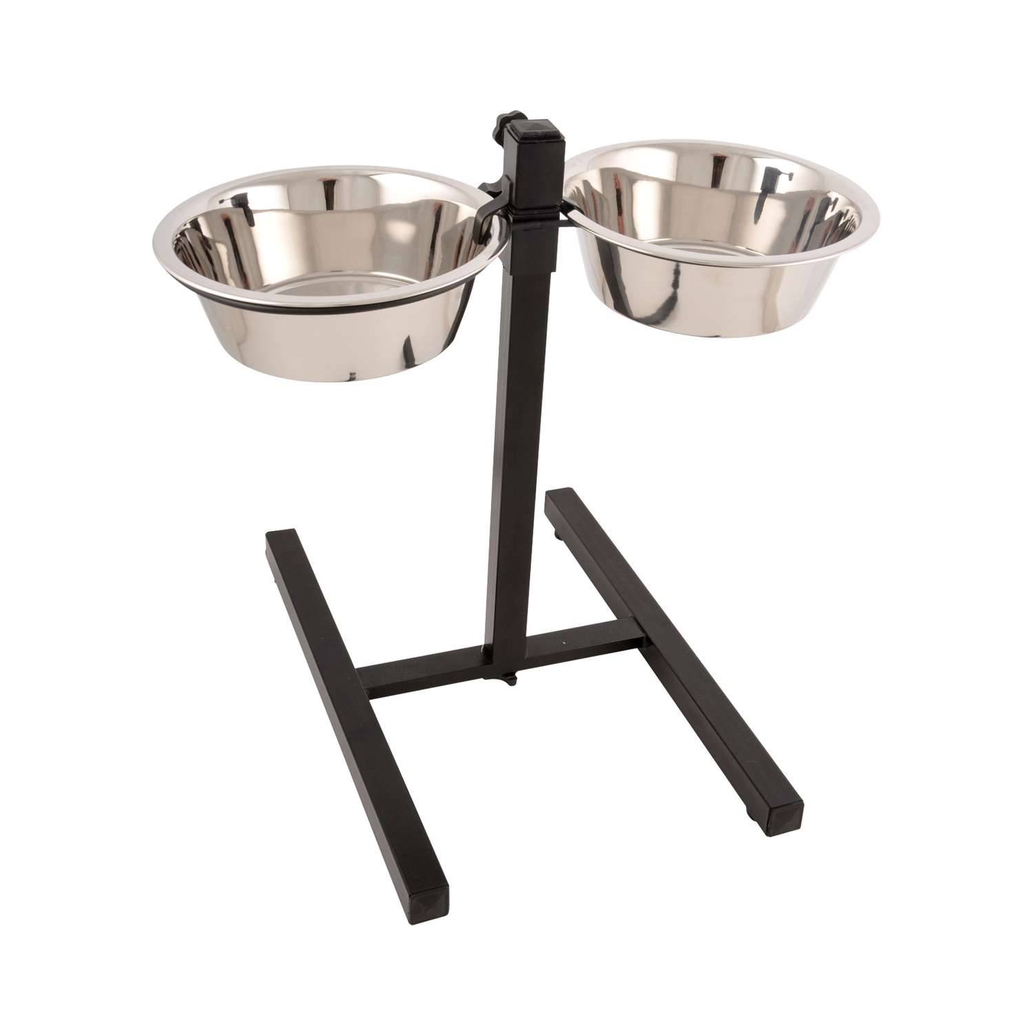 Love Story - Bar à chien porte-gamelles avec 2 bols inox - Love Story - Imagen 1