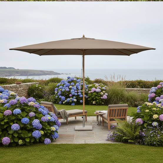 Parasol droit taupe 4x3 m Pegasia - Gecko Jardin - Imagen 5