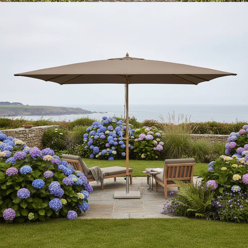 Parasol droit taupe 4x3 m Pegasia - Gecko Jardin - Imagen 5