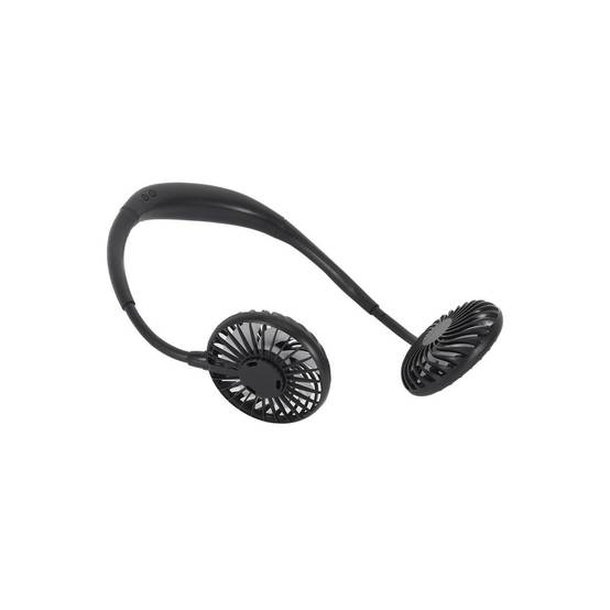 Ventilateur Rechargeable "Tour de Cou" 26cm Noir - Image 2