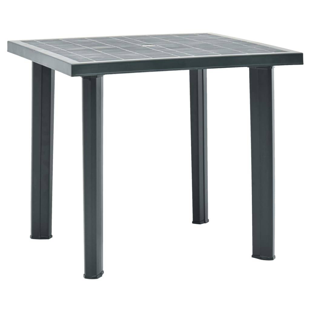 Maison Chic - Table de jardin - Table Extérieure - Table De Patio Vert 80x75x72 cm Plastique - Image 2