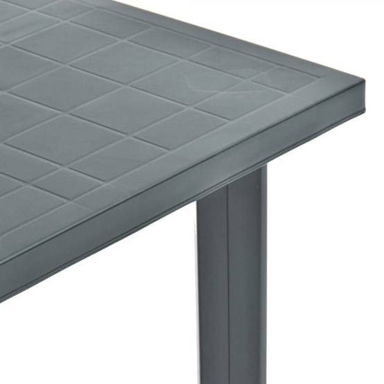 Maison Chic - Table de jardin - Table Extérieure - Table De Patio Vert 80x75x72 cm Plastique - Image 3